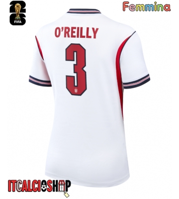 Inghilterra Nico O'Reilly #3 Prima Maglia Femmina Mondiali 2026 Manica Corta